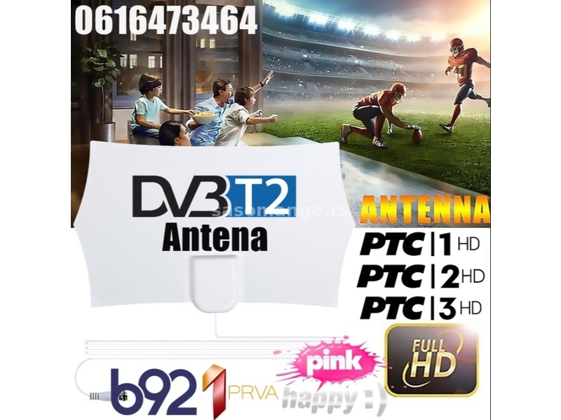 Sobna HDTV DVBT2 TV Antena