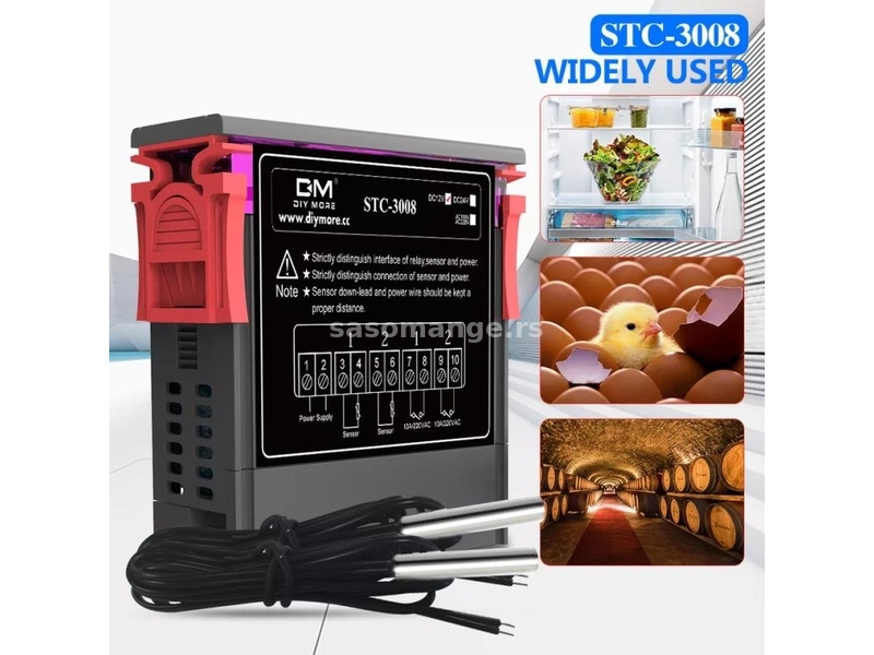 Termostat-termoregulator STC3008