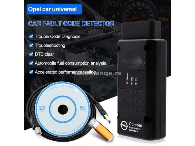OP-COM V1.99 PIC18F45K80 za Dijagnostika za Opel