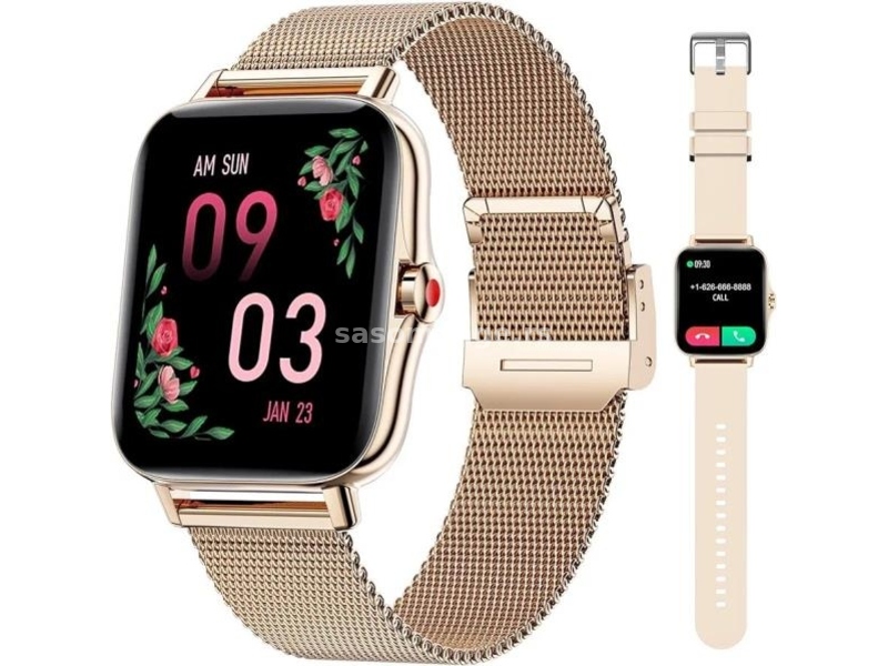 Ženski Bluetooth Smart Watch Gold, Bluetooth Pozovi