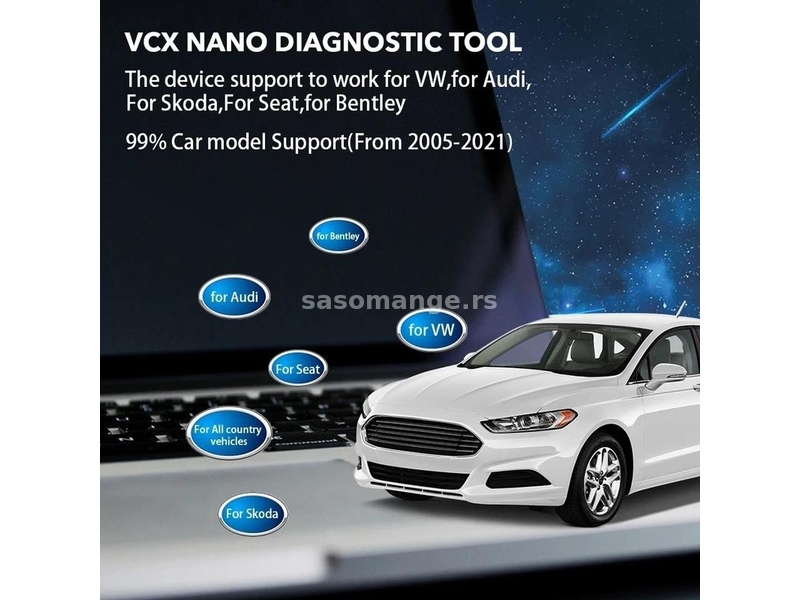 VXDIAG VCX NANO NX100 WiFi- VW/Audi/Škoda/Seat/Bentley