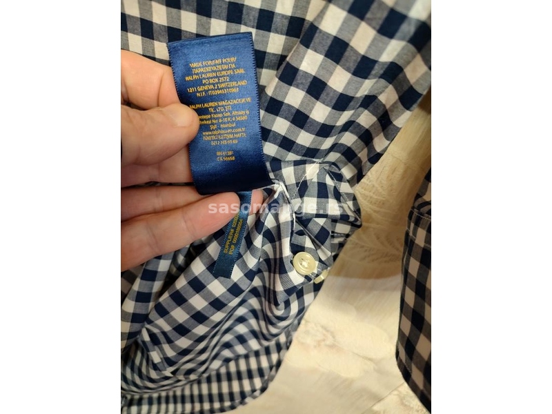 Ralph Lauren košulja kratkih rukava M veličina strukirana