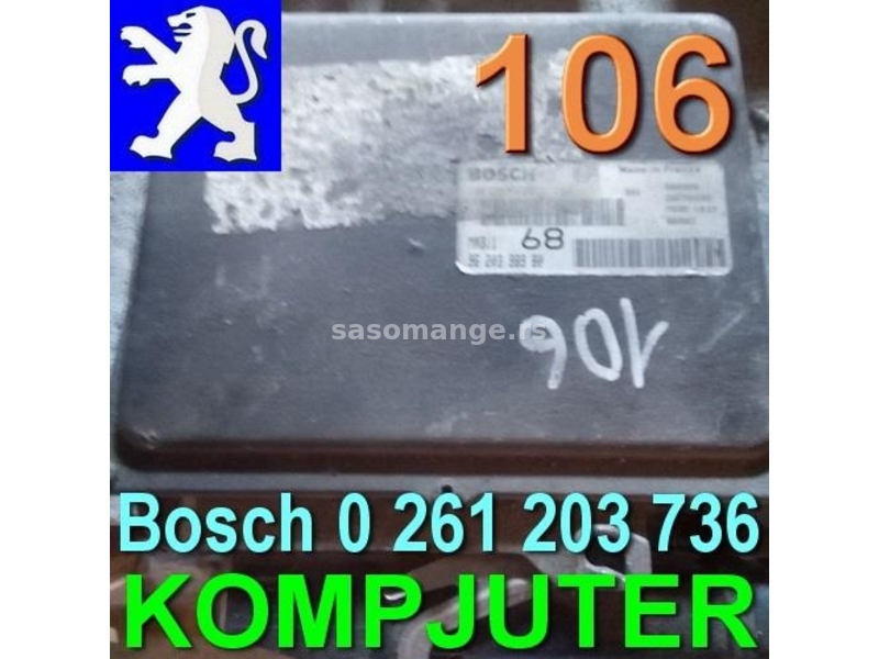 KOMPJUTER Pežo 106 Peugeot Citroen , Bosch 0 261 203 736