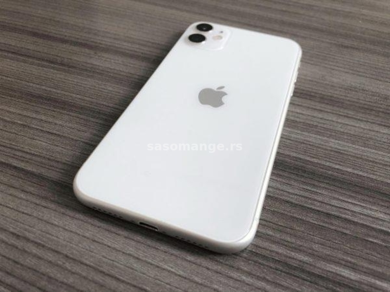 iPhone 11 64GB White Sim Free NOVO! 100% Baterija