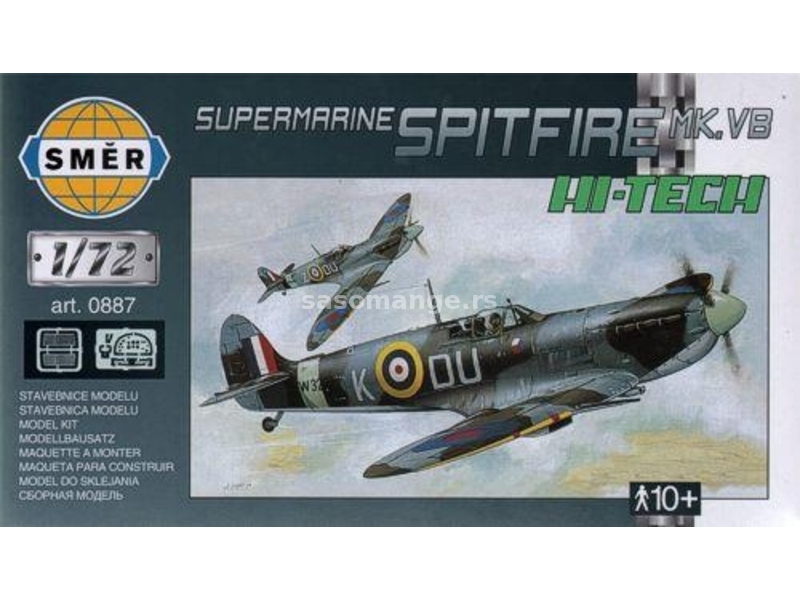 1/72 Maketa aviona Supermarine Spitfire Mk.VB (Hi-Tech Kit)
