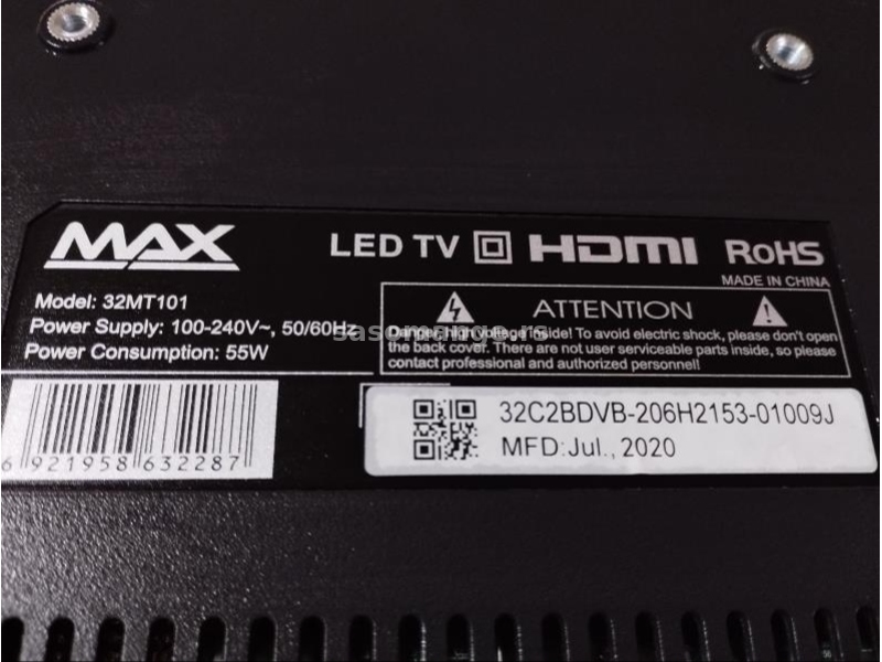 MAX TV 32 Model-32MT101