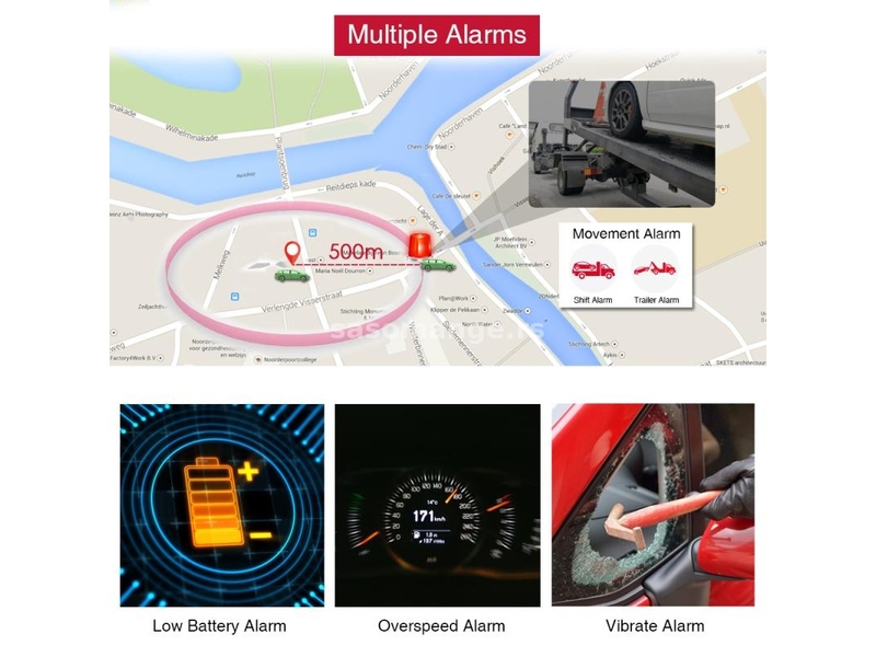 GPS Lokator TKSTAR tk905 tracker magnet 5000 mAh / mikrofon