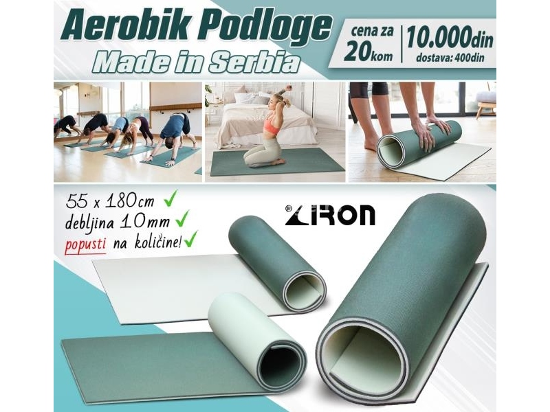 Aerobik podloge / Strunjače za yogu /Fitness podloge /20 kom