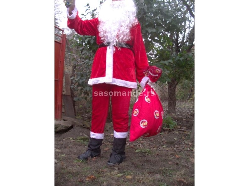 Komplet kostim Deda Mraz-jedanaest delova
