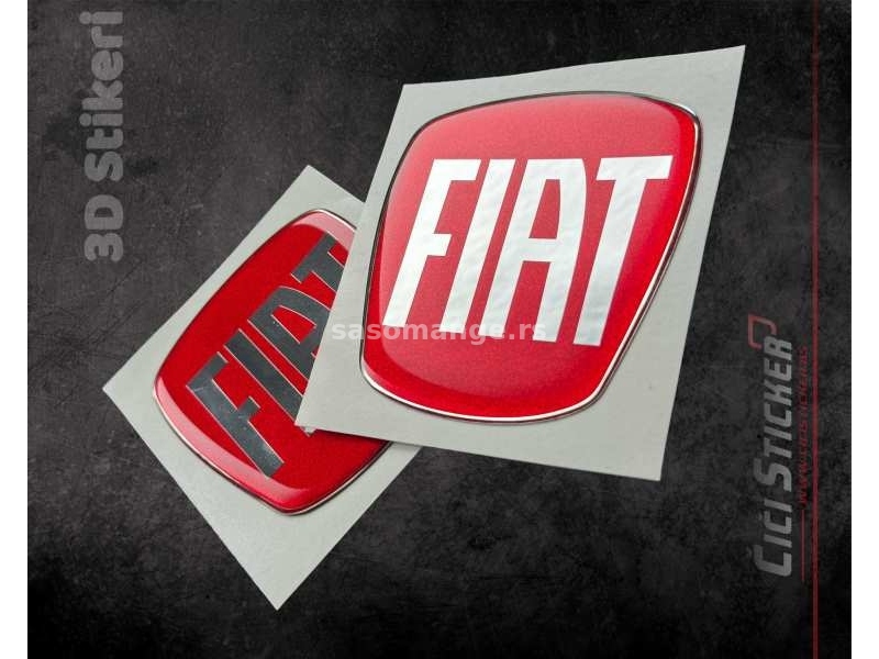3d Stikeri Fiat stikeri za znak - auto stikeri - 2227