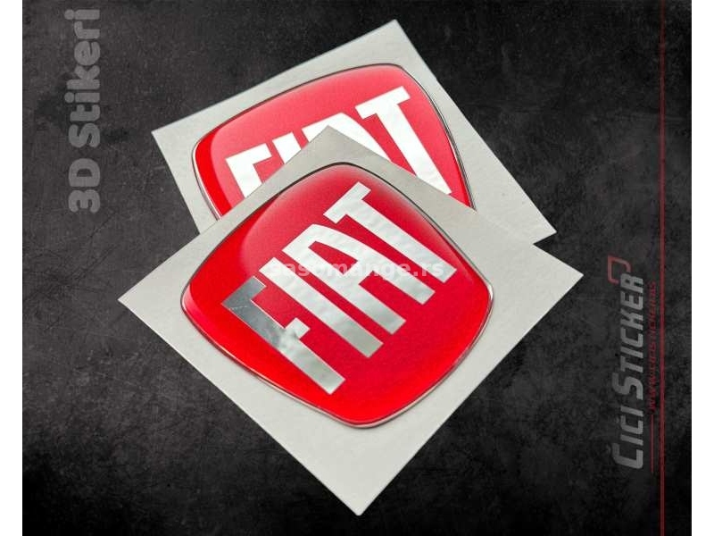 3d Stikeri Fiat stikeri za znak - auto stikeri - 2227
