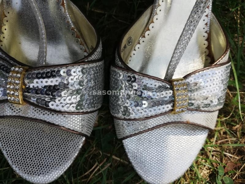 Sandale srebrne