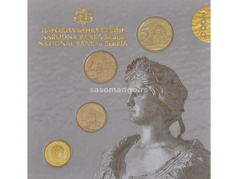 JUGOSLAVIJA : kovani novac - izdanje NBS-a 2000 godina