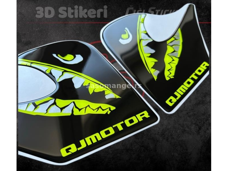 3D stikeri QJMotor SRT 550x Bočni štitnici rezervoara - 2247