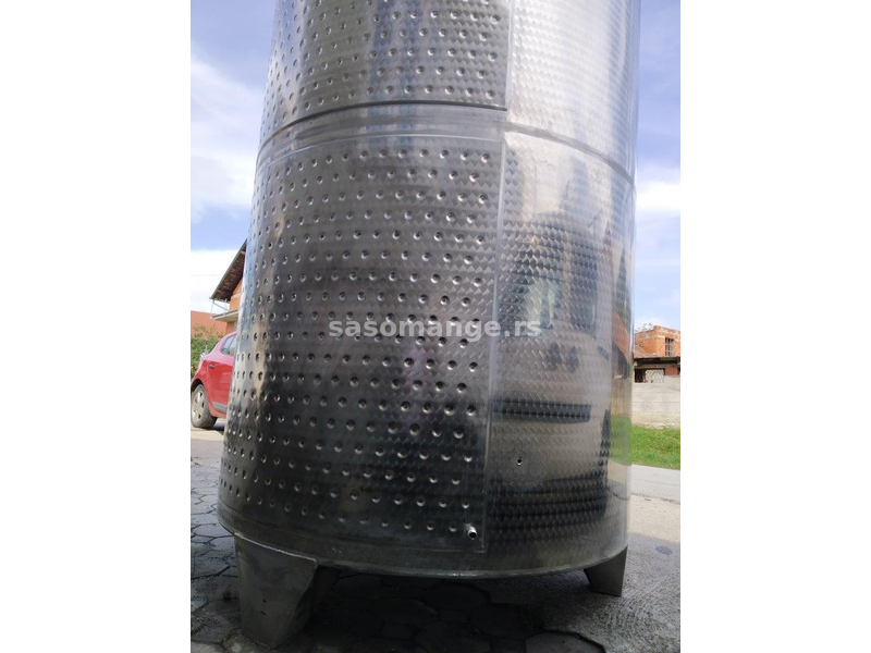 Inoks (inox) cisterna 5.000 l, s ugrađenim plaštom za hlađenje