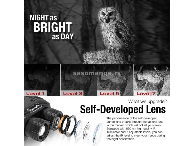 4K Dvogled za ncno osmatranje / Night Vision / GeowFii Tech