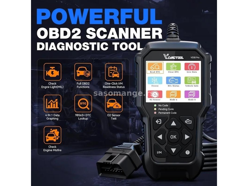 NOVO - VDIAGTOOL VD30 Pro OBD2 Dijagnostika