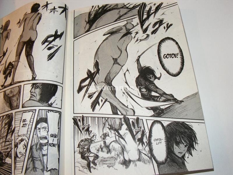 Napad Titana Hađime Isajama 1-5 Manga stripovi