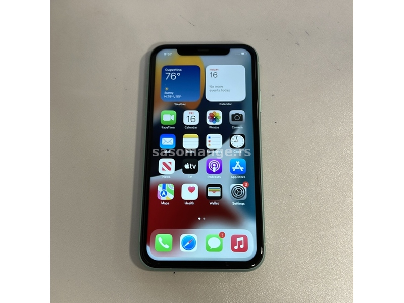 iPhone 11 64GB Zeleni Sim Free NOVO! 100% Baterija