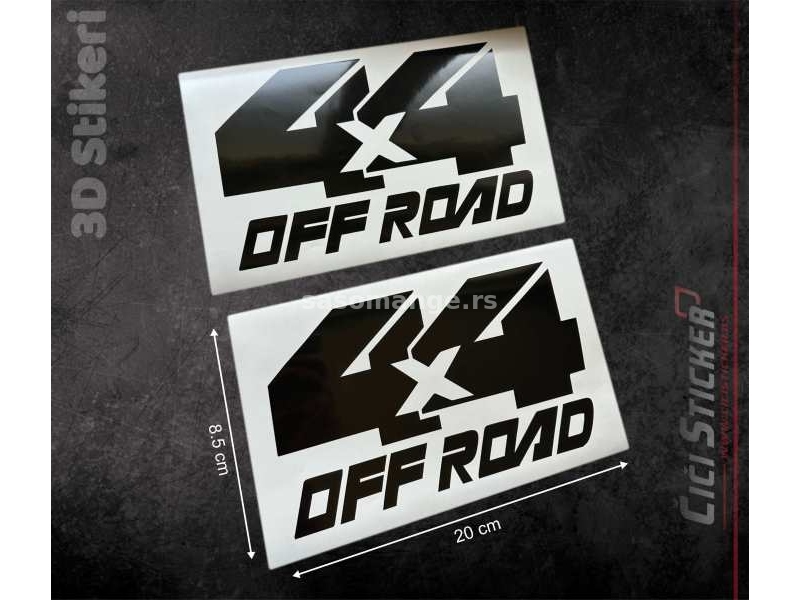 4X4 OFF ROAD Nalepnice - stikeri za automobile - 2218
