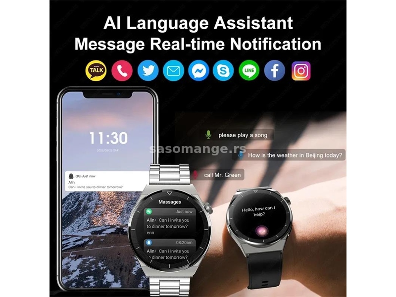 GT3 Pro Bluetooth NFC Smart Watch, Pozivi