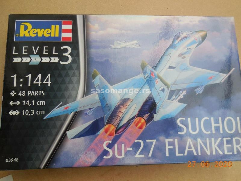 1:144 Suchoi Su-27 Flanker 14x10 cm