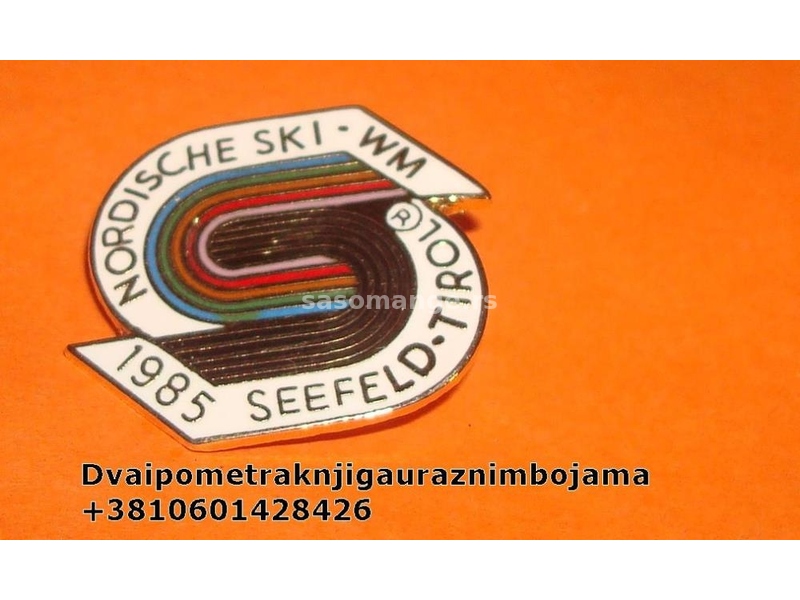 Nordische ski-wm 1985 Seefeld-tirol pins