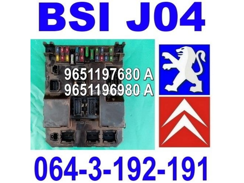 BSI J04 Pežo 307 Peugeot Citroen 9651197680 A , 9651196980