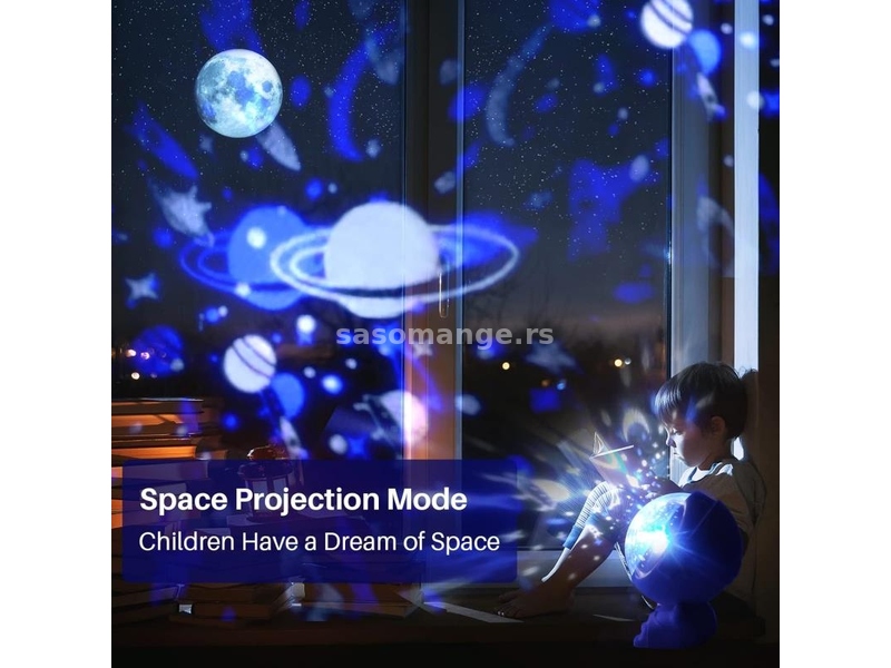 LED lampa astronaut zvezdani projektor 2