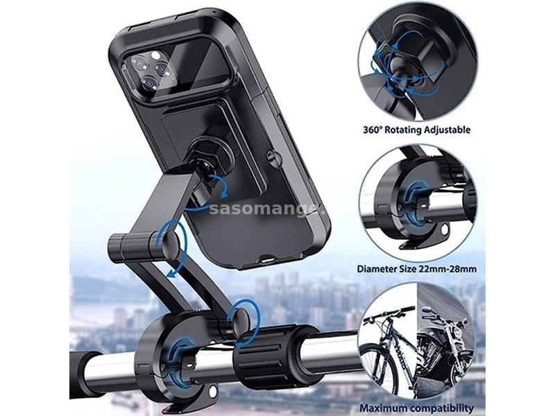 Drzac mobilnih telefona za bicikl 360 step Vodootporan