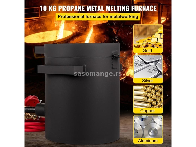 Gasna pec za topljenje metala 10 kg