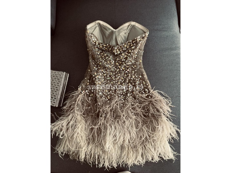 Sherri Hill original haljina sa sljokicama i perjem