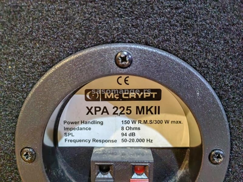 MC Cypt XPA 225mk2 - 2x 300 Watts