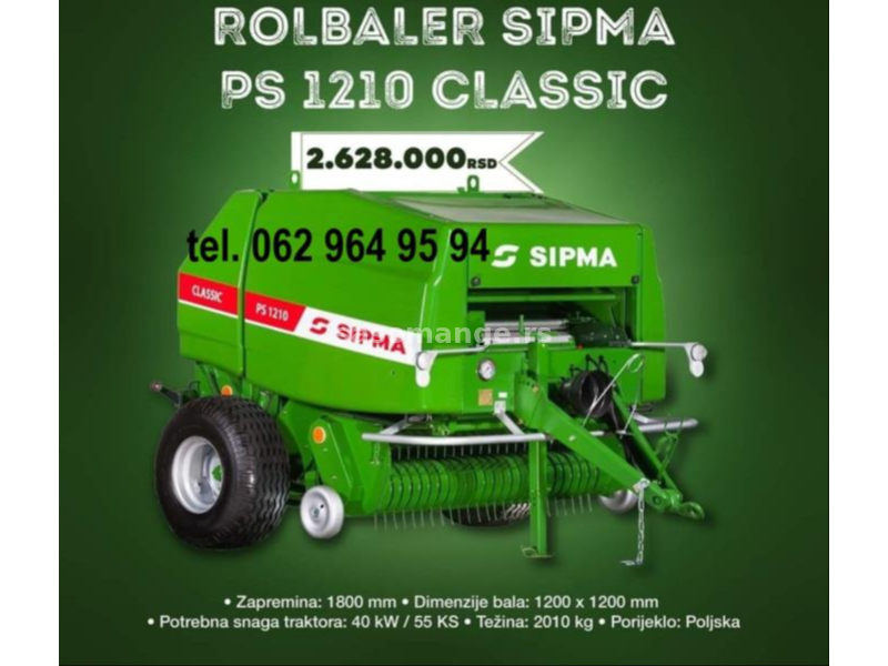 Rolobaler SIPMA PS 1210 Clasik