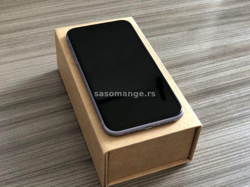 iPhone 11 64GB Purple Sim Free NOVO! 100% Baterija