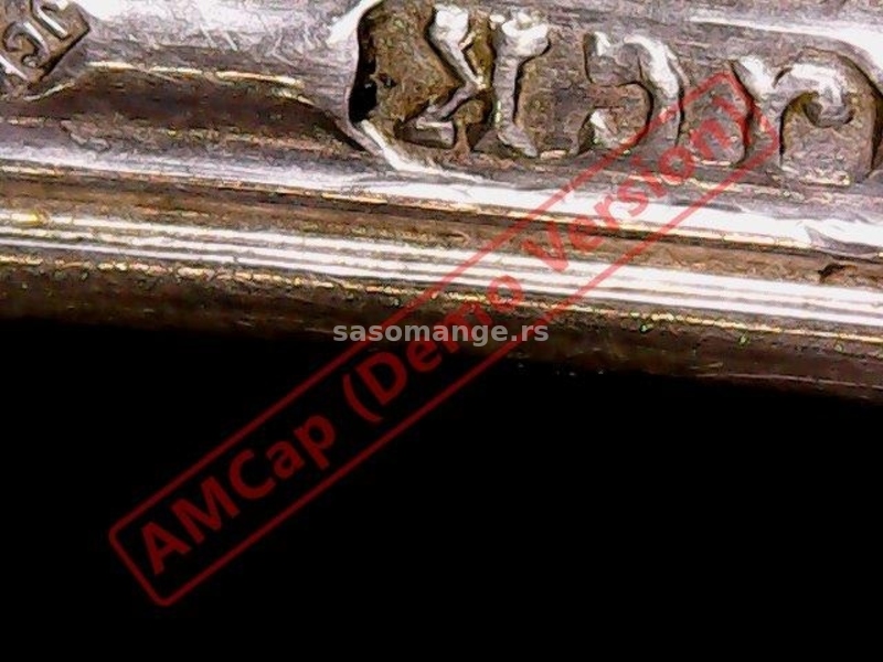 Srebrni escajg-Ag 800-Monogram "AK"