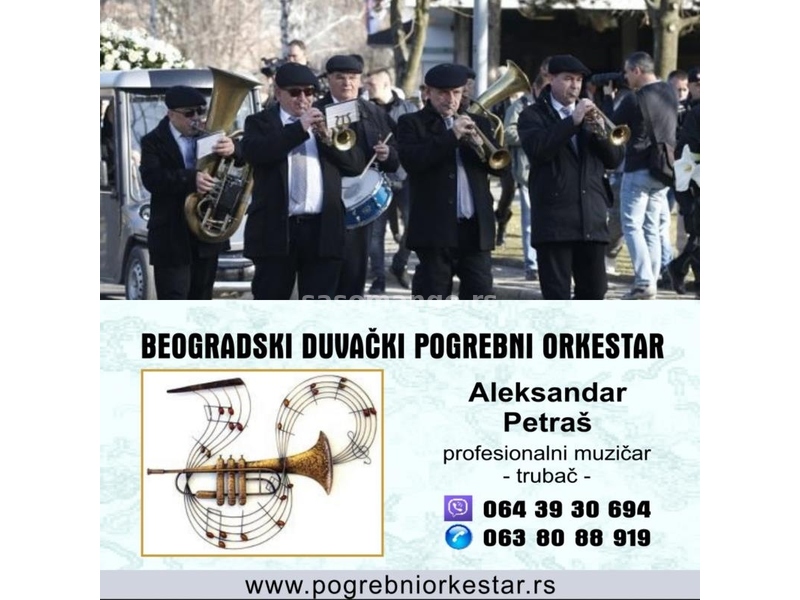 Muzika za sahrane trubači pogrebni orkestar Beograd