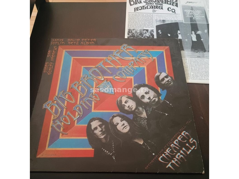 Big Brother the Holding Company Cheaper Thrills Janis Joplin made in England preslusana sjajna