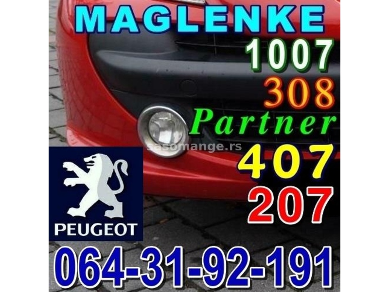 MAGLENKA Pežo 207 1007 Partner 308 407 206 Peugeot