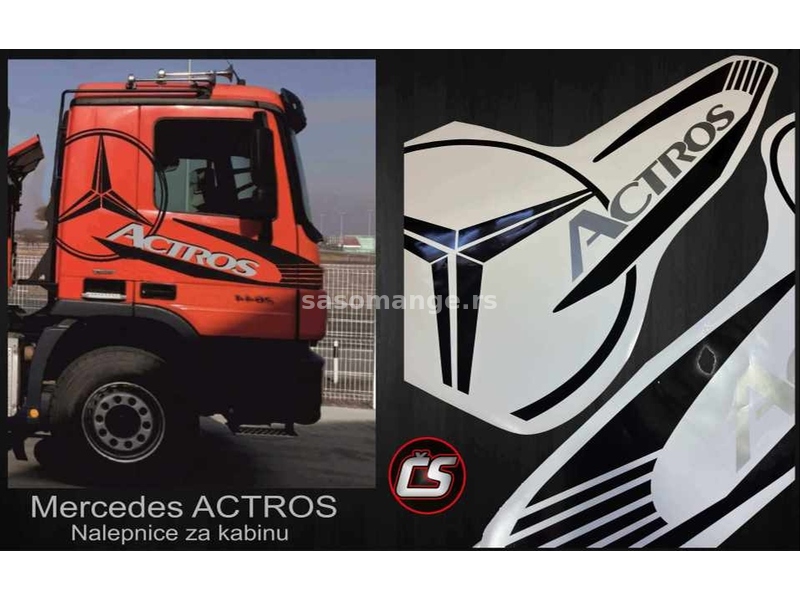 Mercedes Actros Nalepnice za kabinu- stikeri za kamione--2316
