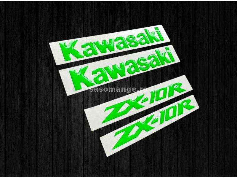 3D Stikeri - Kawasaki zx10R stikeri-nalepnice za motore- 2262