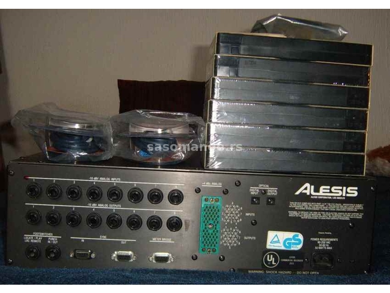 Alesis ADAT Blackface, 8-kanalni audio rikorder s dodacima