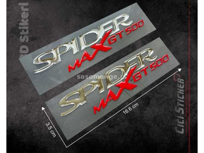 3D stikeri - Malaguti Spider MAX GT 500 stikeri - 2206