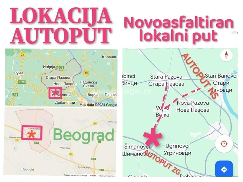 Autoput građ zemljište+nova zgrada 713m2 Šiman petlja