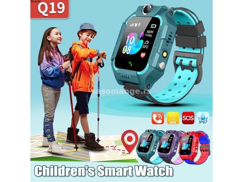 Vodootporni Q19 Dečiji Smart Watch LBS lokator,Sim Kartica
