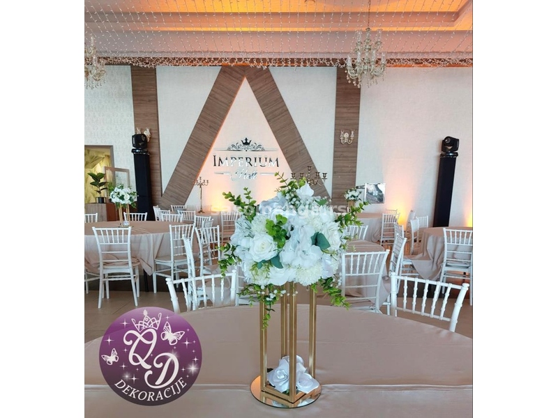 Dekoracija stola za vencanje ( svadbu,rodjendan) mali stalak za stolove za goste