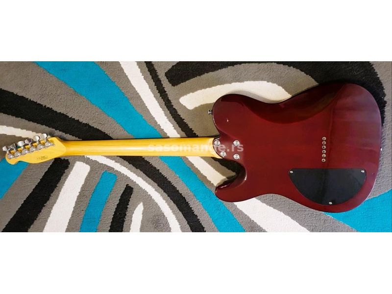 Harley Benton Fusion-T Pro Series HH HT EB BK električna gitara + torba, trzalice, lekcije