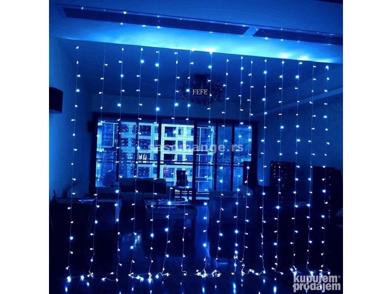 Novogodišnja RGB LED zavesa 3x3 i 6x3m