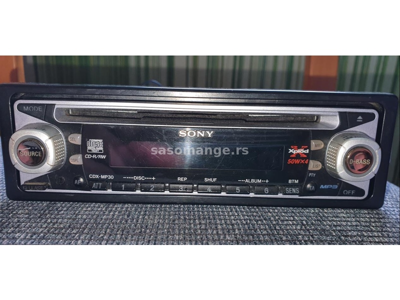 SONY MP3 auto cd plejer CDX-MP30 4 x 50w