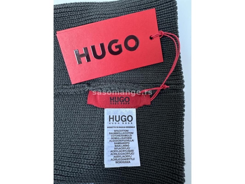 Hugo Boss zimska kapa zelene boje unisex K5